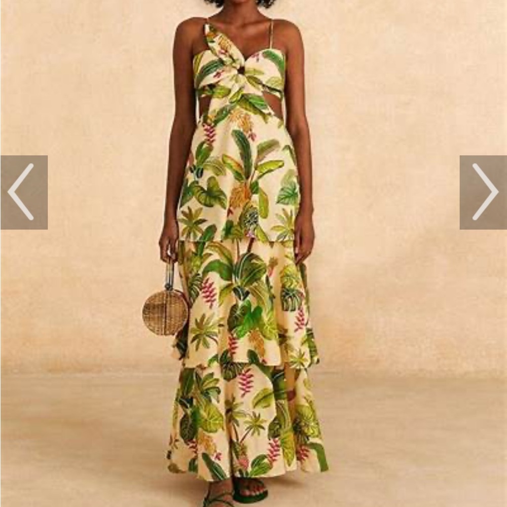 Farm Rio fruit forest maxi tropical Print Maxi Dress